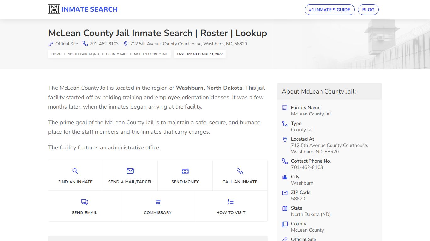 McLean County Jail Inmate Search | Roster | Lookup